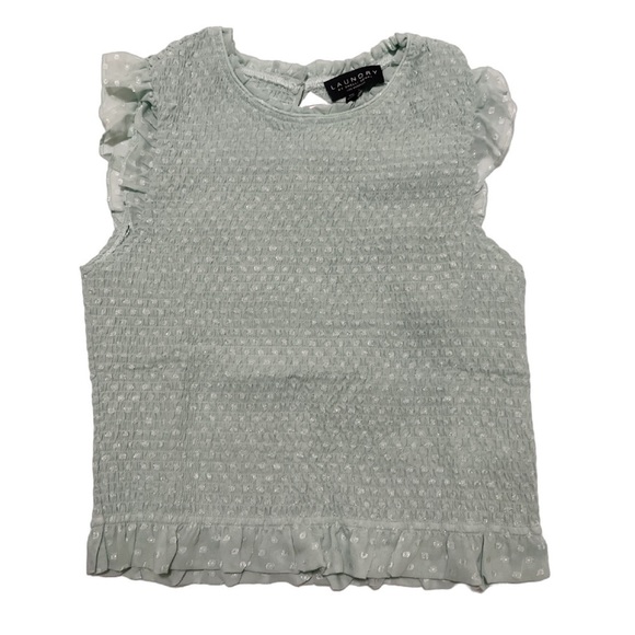 Laundry Mint Smocked Top NWT - Picture 2 of 5